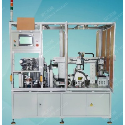 半自動人工上下料方形電池包藍(lán)膜貼絕緣片機