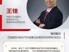 2025氫能嘉年華 | 嘉賓演講：王佳：我國燃料電池汽車規?；l展現狀和思考